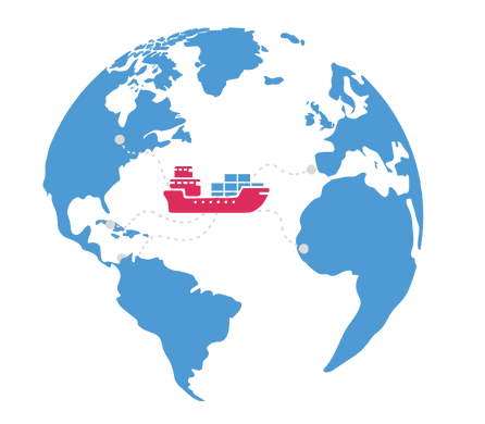 Global shipping coverage